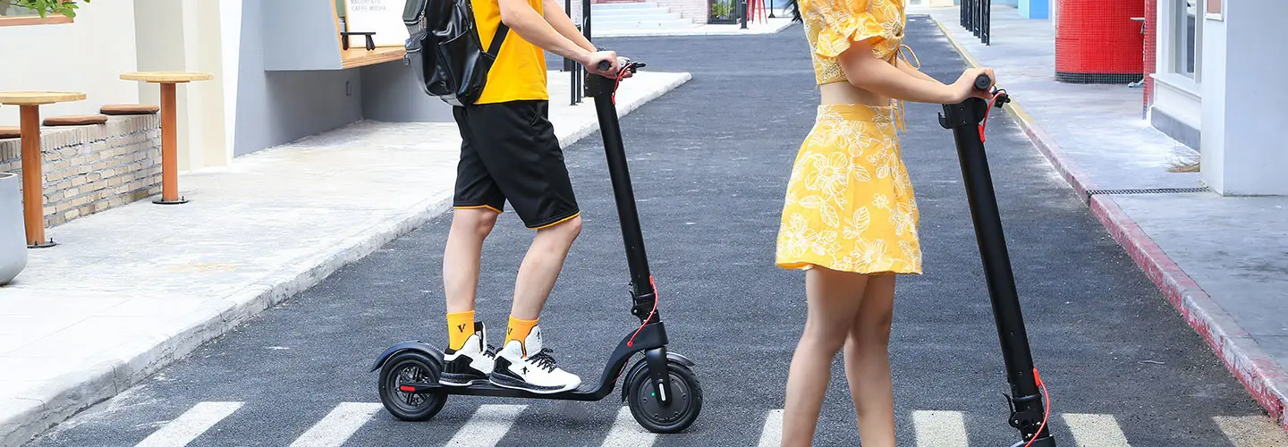 Are electric scooters allowed on sidewalks in Spain?